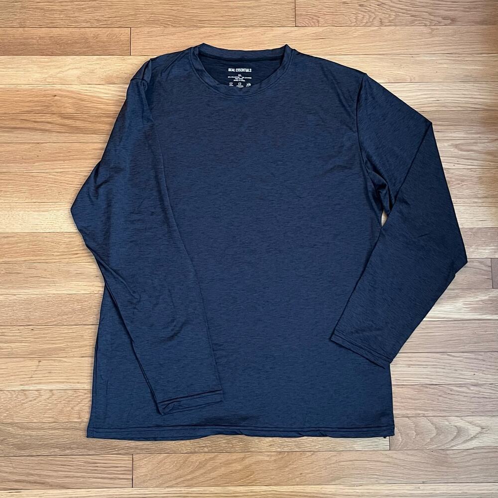 Real Essentials Long-Sleeved Workout Top - Size XL